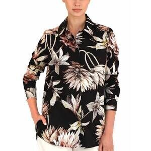 NEW RANI ARABELLA classic cotton dahlia shirt in black